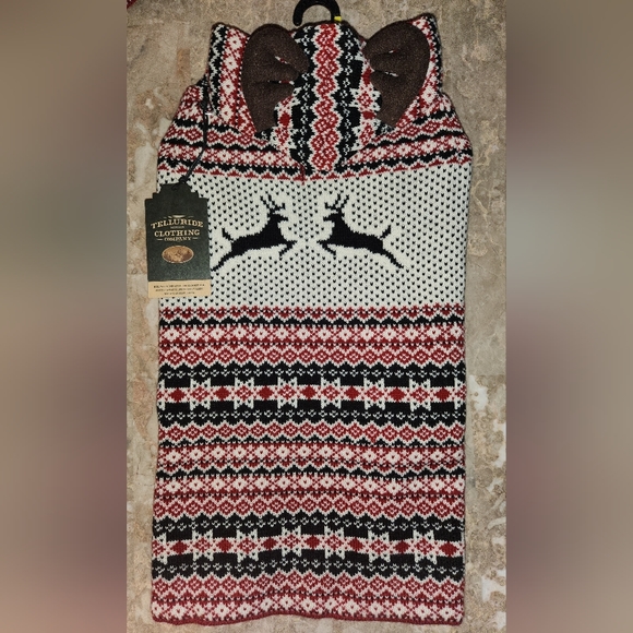 Telluride Other - Dog XL Telluride Dog Sweater Christmas Winter Reindeer Knit Dog Outfit